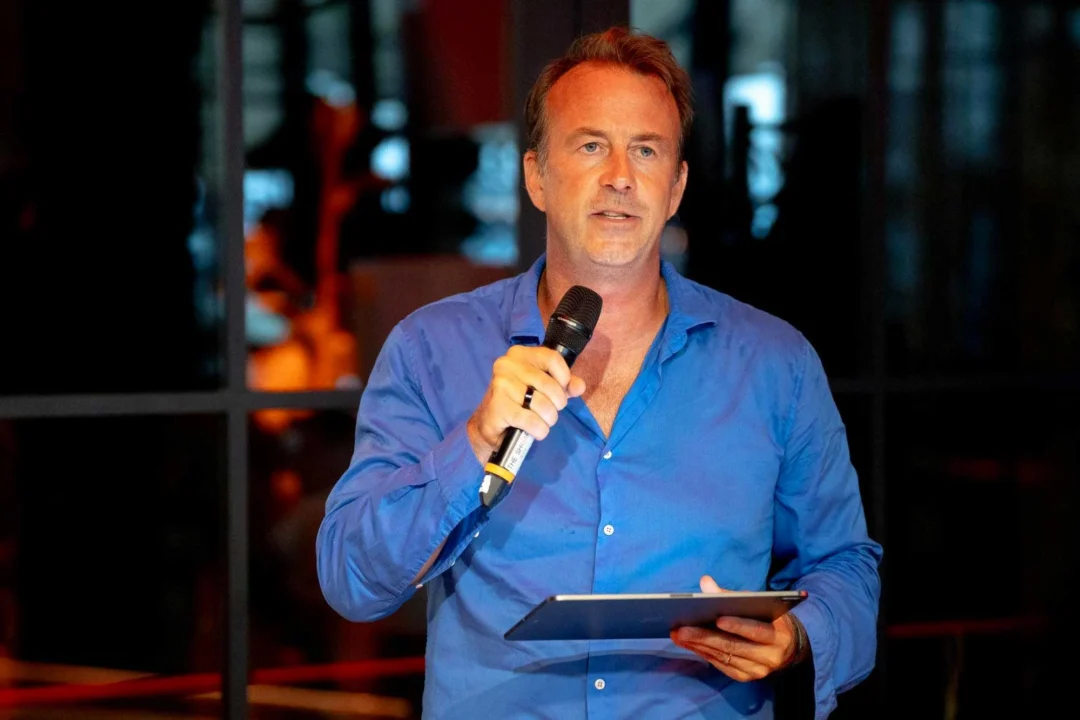 Philip Muelder, president of Ibiza and Formentera Preservation, during the charity dinner. | Fernando Valencia