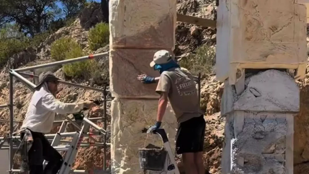 Screenshot from the video released by the event organizer 'Van Wyck & Van Wyck' showing them working on setting up the party | Van Wyck & Van Wyck