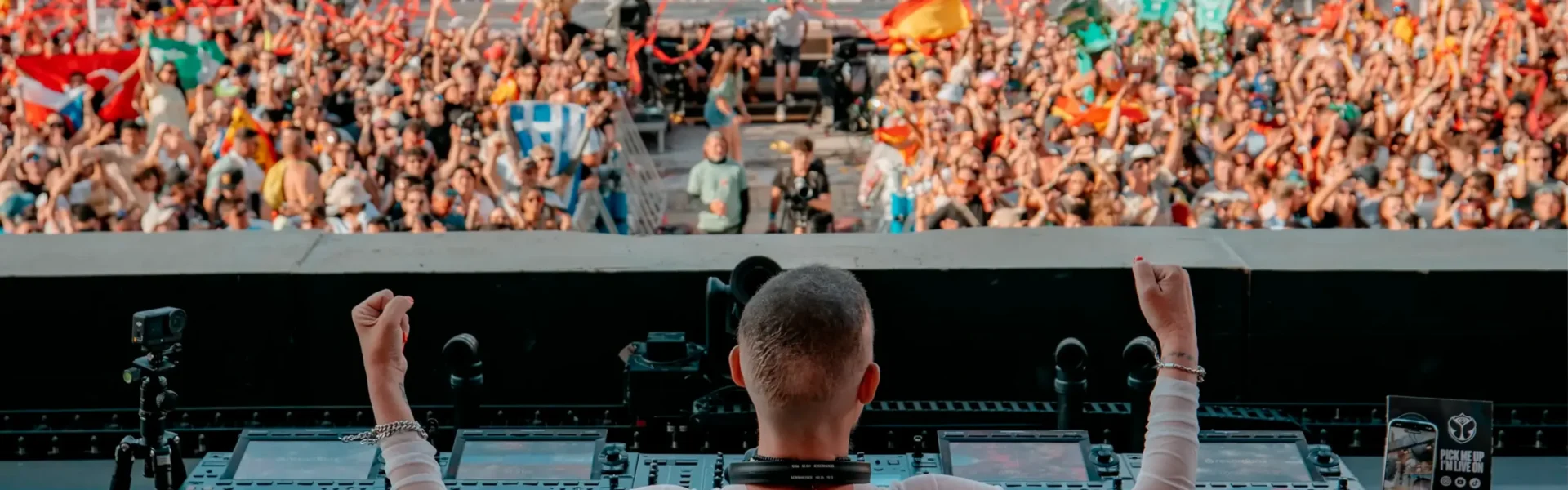 The DJ during her performance at Tomorrowland.