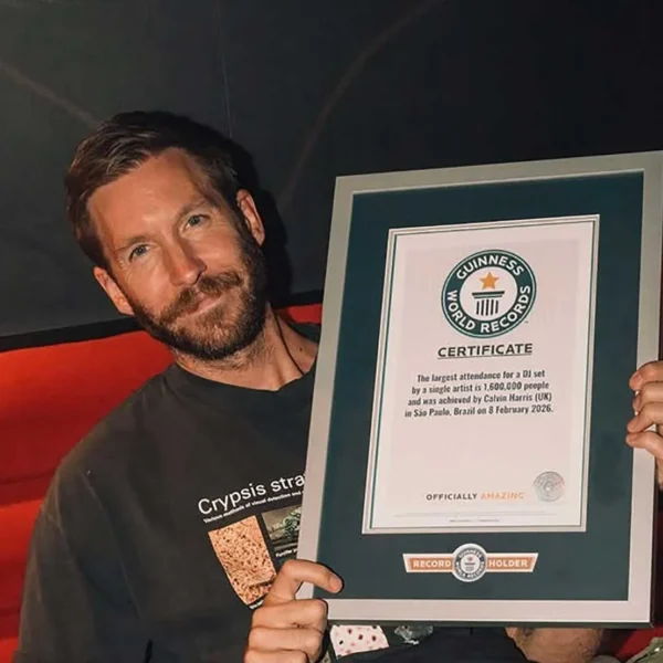Calvin Harris Enters Guinness World Records After 1.6 Million-Person DJ Set