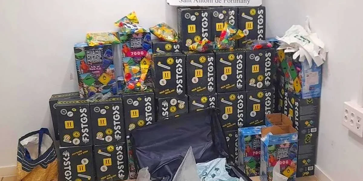 Material seized by the Sant Antoni Local Police. | Sant Antoni Local Police