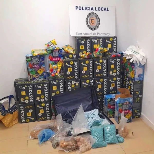 18 Kilos of Suspected Drugs Found in Suitcase at Sant Antoni Warehouse