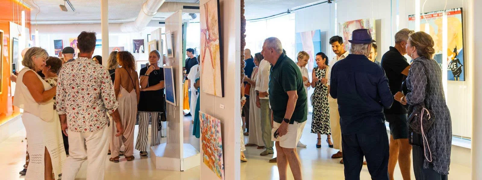 Image from the opening of the 16th edition of the IbizArt Guide Group Exhibition. | DI