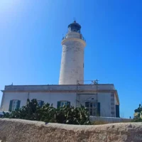 The compact SIVE unit has been installed in a corner of the roof of the La Mola lighthouse (on the left in the image) | P.M.V.