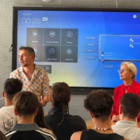 A moment from the talk by José María Ramón, founder and CEO of Neobookings. / Chamber of Commerce