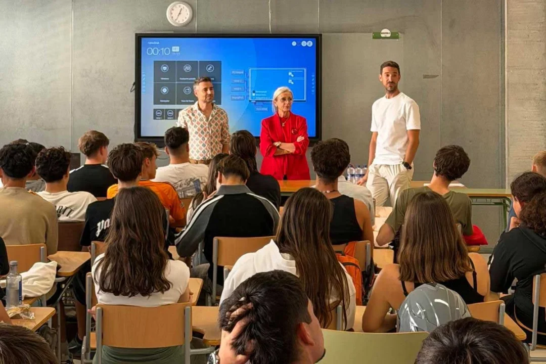 A moment from the talk by José María Ramón, founder and CEO of Neobookings. / Chamber of Commerce