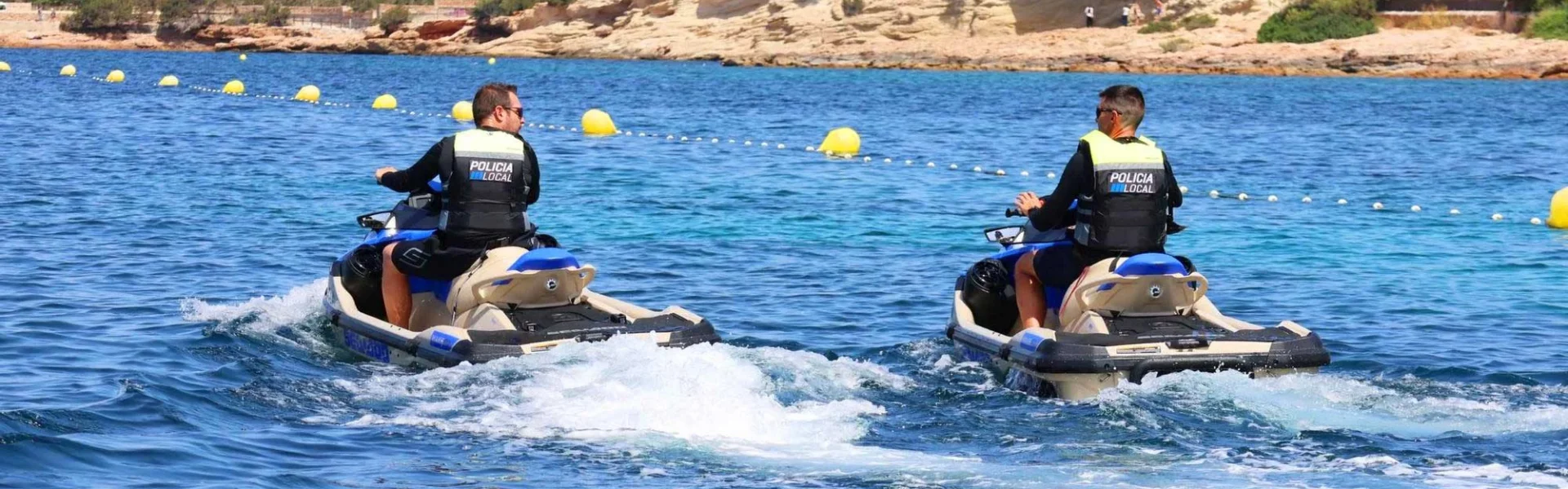 Local Police marine beach safety unit. / A.S.A.