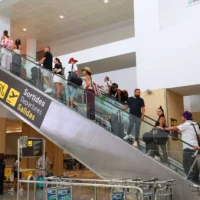 Passengers at the Ibiza terminal last September. / Vicent Marí